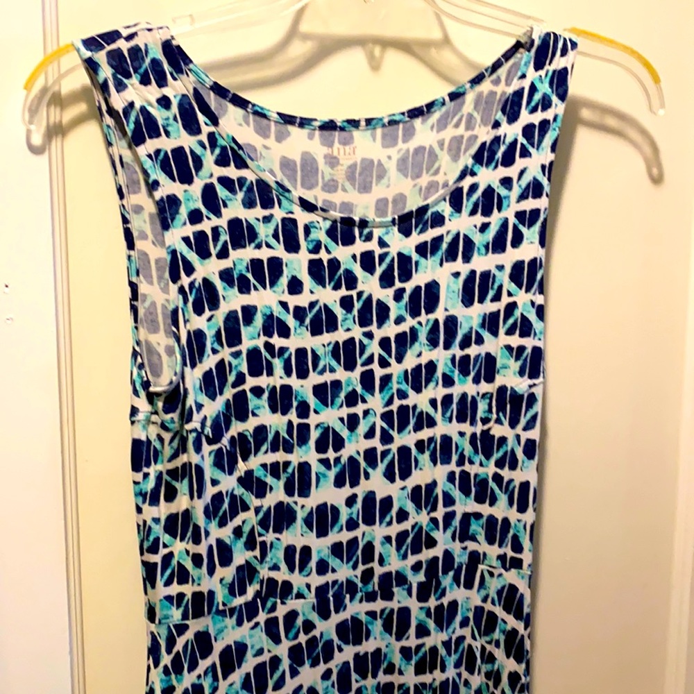 Ana stretchy tie-dye dress and/or pool coverup
